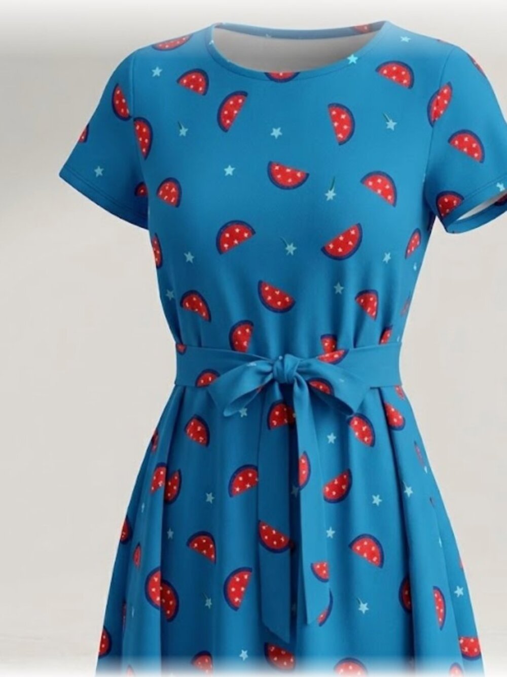Handmade Dress 100% Cotton Novelty Print Mini Pullover NWOT Petite Small